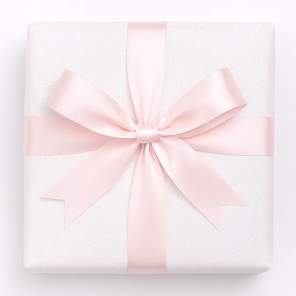 NWT Paper Source White Glitter Wrapping Paper Roll 27.5”x59” Designer Gift Wrap